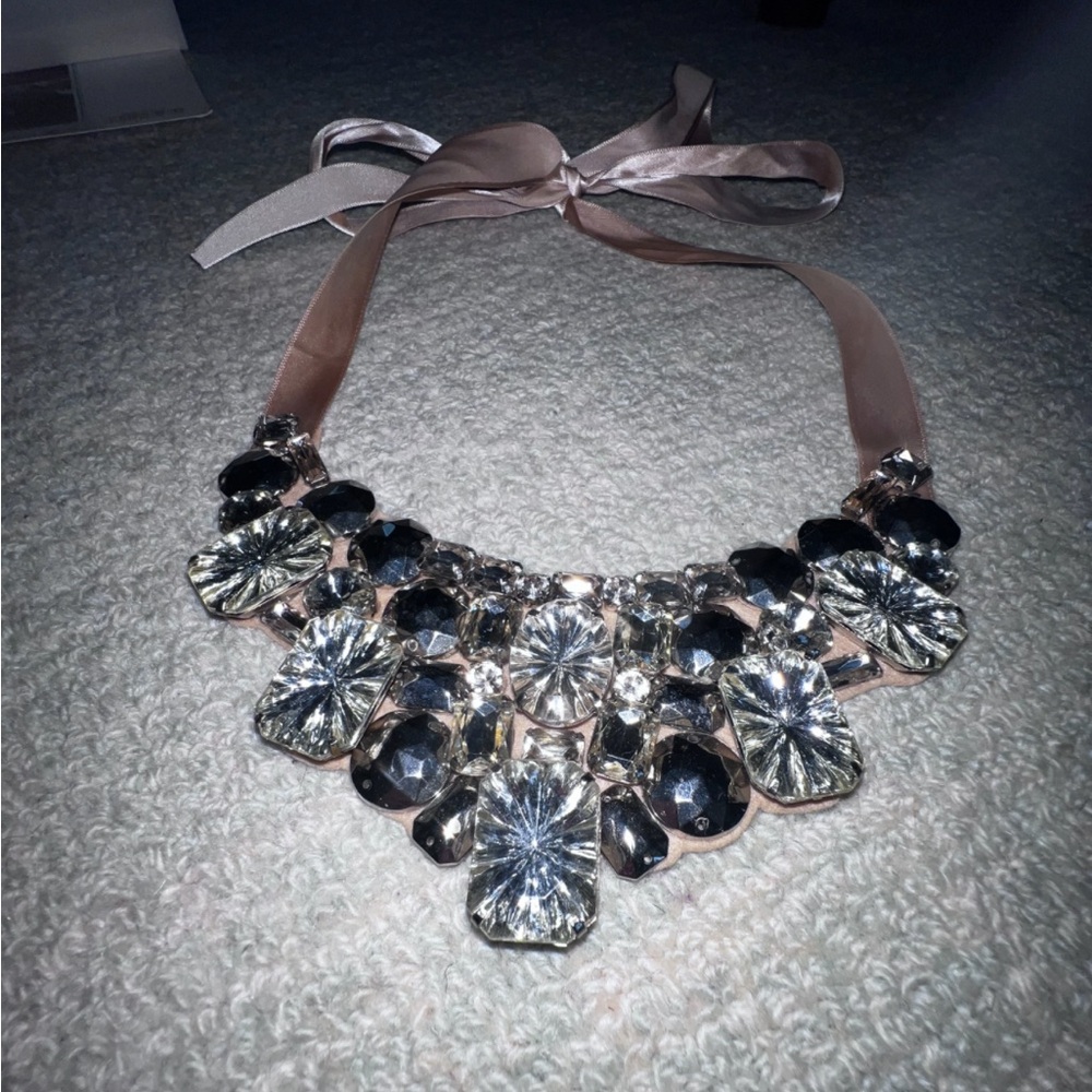 Vintage J. Crew Collar rhinestone necklace simply gorgeous